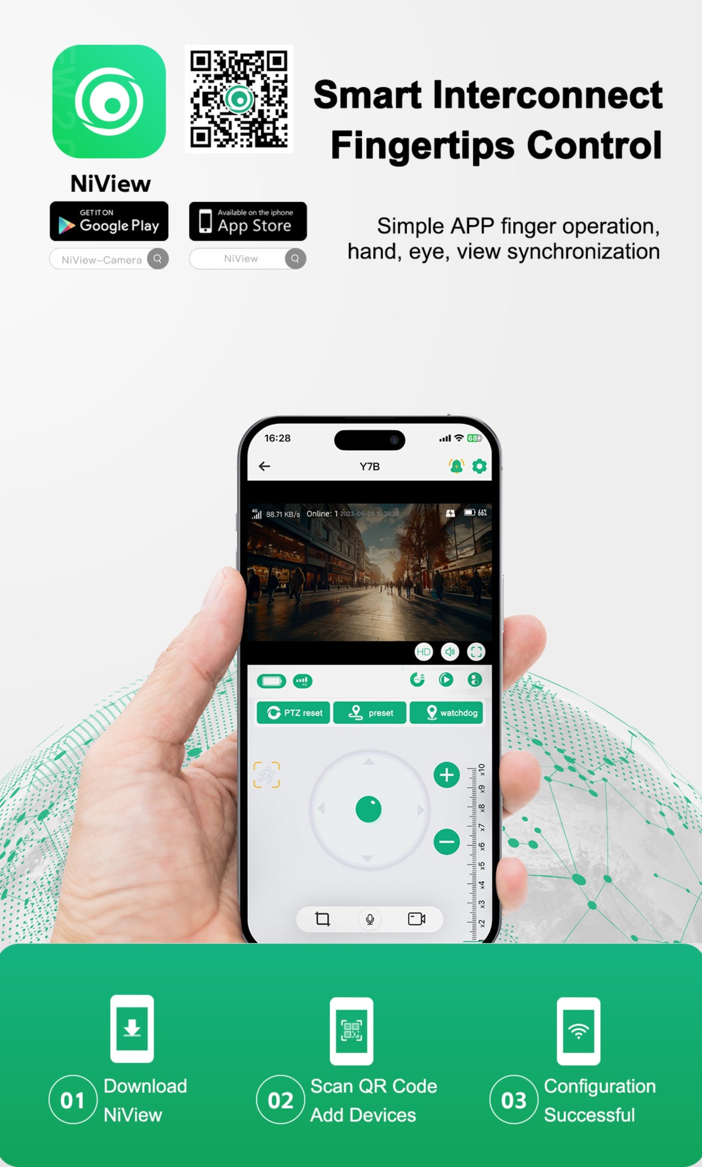 كروني Y7B 4G-4K-8MP كاميرا شمسية مزدوجة العدسة مع تكبير مستمر