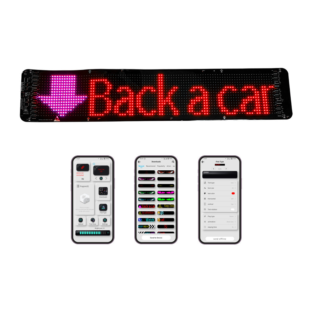 CRONY K6 35-11سم K7 500*110مم K12 120-600مم جهاز تحكم عن بعد للسيارة عرض دي آي واي لوحة عرض إعلانية LED