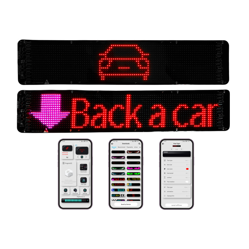 CRONY K6 35-11سم K7 500*110مم K12 120-600مم جهاز تحكم عن بعد للسيارة عرض دي آي واي لوحة عرض إعلانية LED