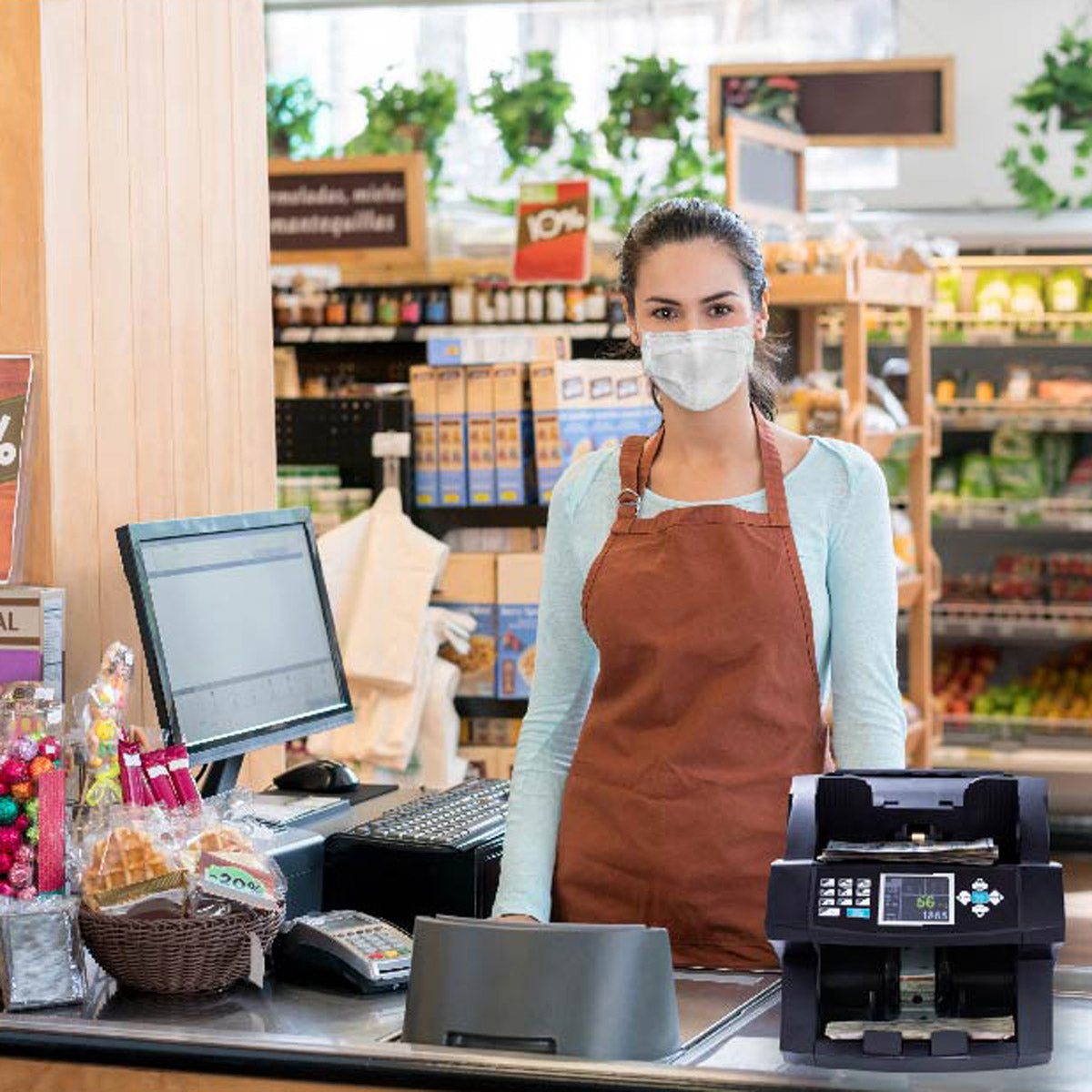 عداد الأوراق النقدية CRONY H-8600 بفئات مختلطة – آلة عد الأوراق النقدية عالية السرعة مع 3 أوضاع سرعة وشاشة LCD للاستخدام في المكتب والمتجر والبنك