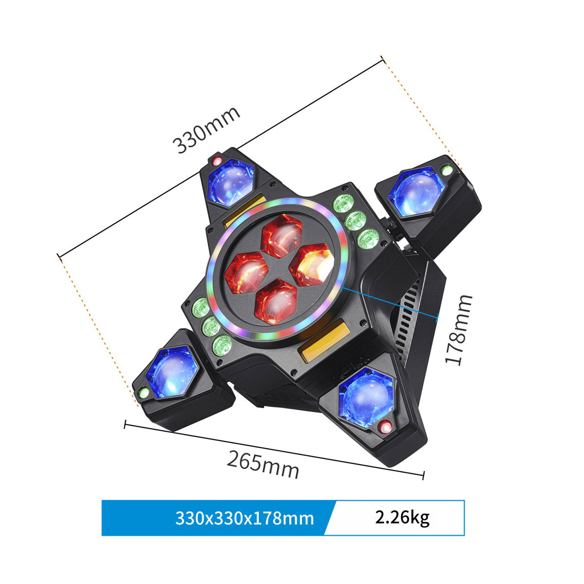 CRONY رباعي الأذرع LED إعصار مع ليزر