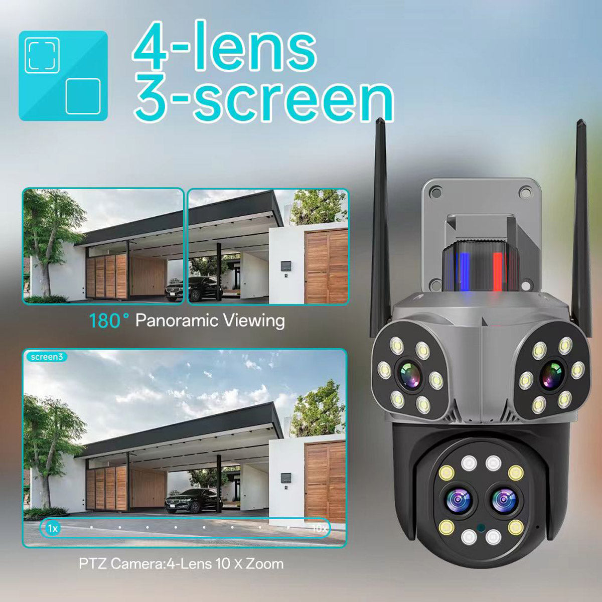 CRONY CM-Q840 WIFI-8MP-10X carecamPro APP 4 Eye ball machine Camera