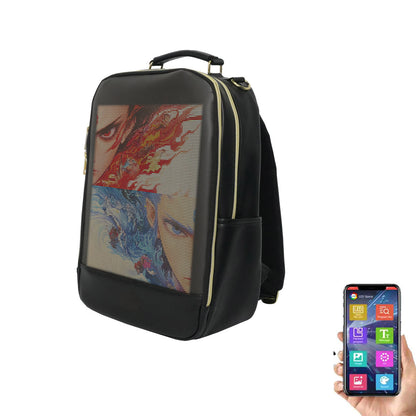 حقيبة ظهر بشاشة LED CRONY T8-2  حقيبة ظهر ذكية بنمط مبتكر  حقيبة لابتوب  هدية عيد ميلاد إبداعية  حقيبة مدرسية 2