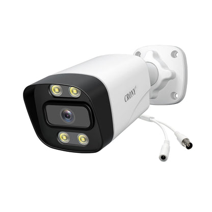 نظام كاميرا أمان CRONY NVS008 بثماني قنوات 5 ميجابكسل للمراقبة الخارجية والداخلية مع جهاز تسجيل DVR مع 8 كاميرات AHD 5MN مع صوت، رؤية ليلية، وكشف حركة