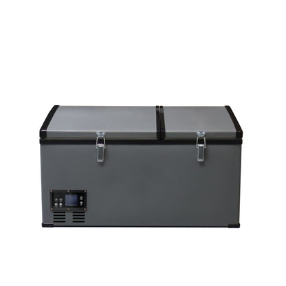 ثلاجة سيارة محمولة CRONY BCD80 80L للتبريد والتجميد للشاحنات والمناطق الخارجية مع تحكم بدرجة الحرارة بشاشة LCD من -20 إلى 10 درجة مئوية