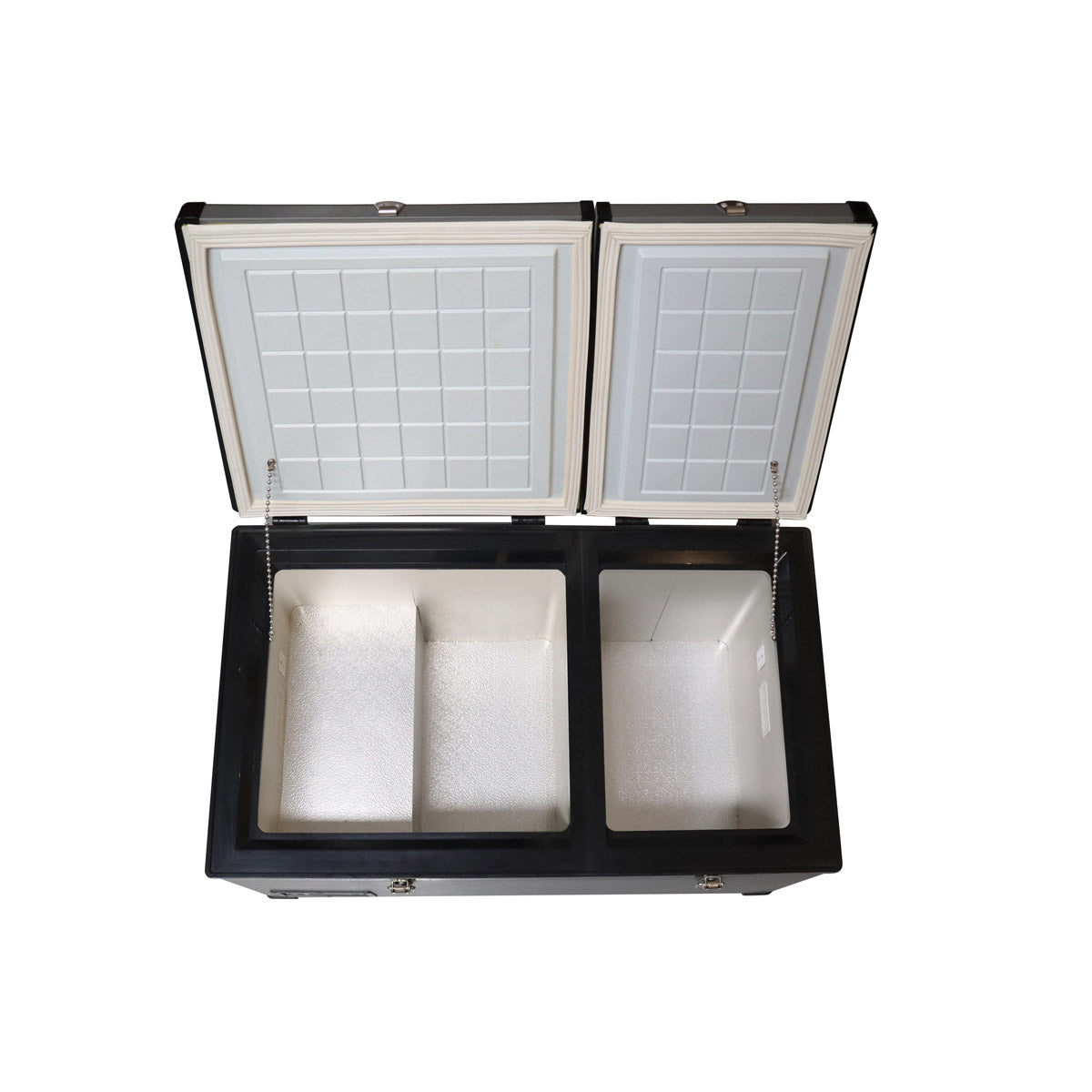 ثلاجة سيارة محمولة CRONY BCD80 80L للتبريد والتجميد للشاحنات والمناطق الخارجية مع تحكم بدرجة الحرارة بشاشة LCD من -20 إلى 10 درجة مئوية