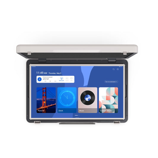 شاشة محمولة قابلة للطي CRONY IWB2735 مقاس 27 بوصة جهاز لوحي محمول كمبيوتر قابل للطي للبث المباشر في الهواء الطلق والمكتب الخارجي