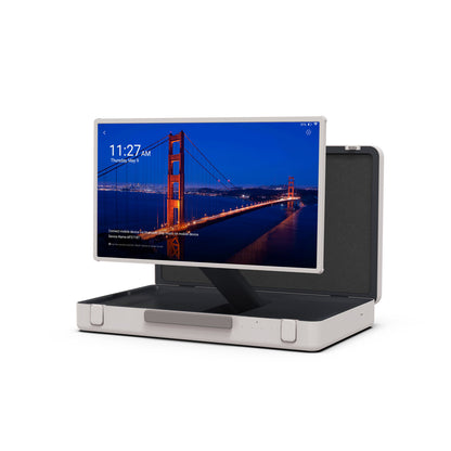 شاشة محمولة قابلة للطي CRONY IWB2735 مقاس 27 بوصة جهاز لوحي محمول كمبيوتر قابل للطي للبث المباشر في الهواء الطلق والمكتب الخارجي