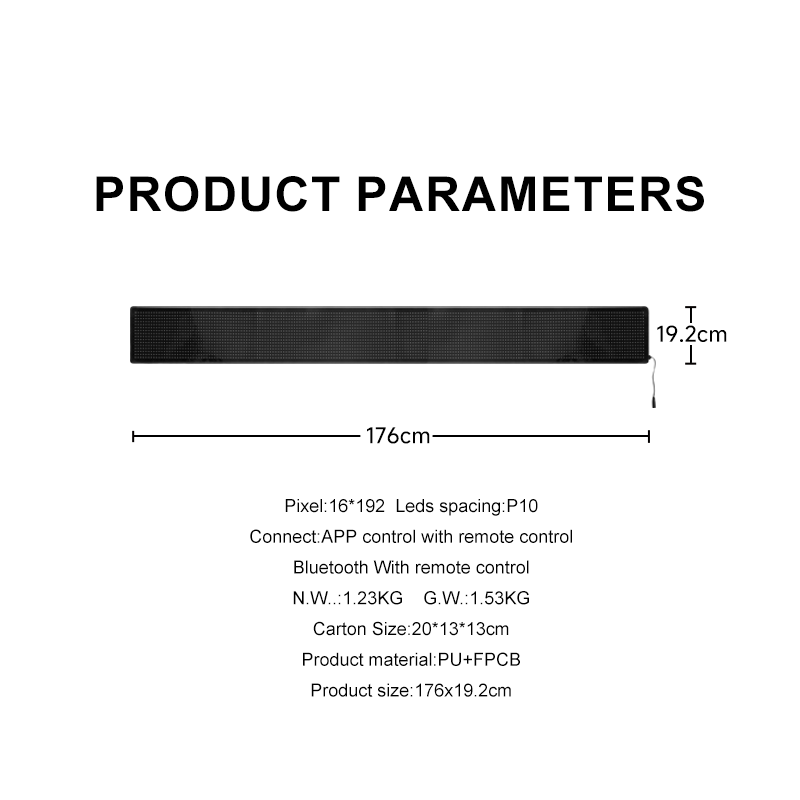 CRONY K16-2 900-192مم K16-3 1330-192مم K16-4 1760-192مم جهاز تحكم عن بعد للسيارة عرض دي آي واي شاشة عرض إعلانية LED تحكم عبر تطبيق الهاتف المحمول