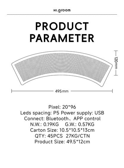 جهاز تحكم عن بعد للسيارة CRONY K18 عرض DIY شاشة عرض إعلانية LED تحكم عبر تطبيق الهاتف المحمول