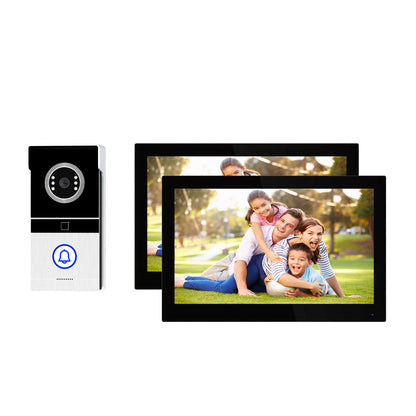 نظام جرس الباب بالفيديو CRONY TUYATY75THTD1X2 بشاشة لمس 7 إنش AHD سلكي مع كاميرا 1080P تحكم ذكي عبر التطبيق كشف الحركة فتح عن بُعد رؤية ليلية دعم بطاقة TF