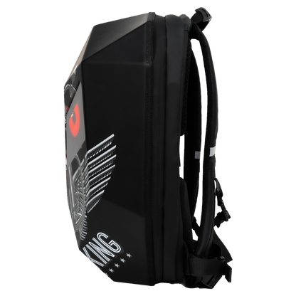 حقيبة ظهر عرض LED بتقنية نقل الماء لرجل الحديد كروني، حقيبة ظهر LED مطورة لرجل الحديد، حقيبة ظهر فارس بشاشة LED، حقيبة ظهر دراجة نارية، حقيبة سفر رائعة، حقيبة سكوتر -2