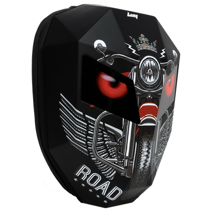 حقيبة ظهر عرض LED بتقنية نقل الماء لرجل الحديد كروني، حقيبة ظهر LED مطورة لرجل الحديد، حقيبة ظهر فارس بشاشة LED، حقيبة ظهر دراجة نارية، حقيبة سفر رائعة، حقيبة سكوتر -2