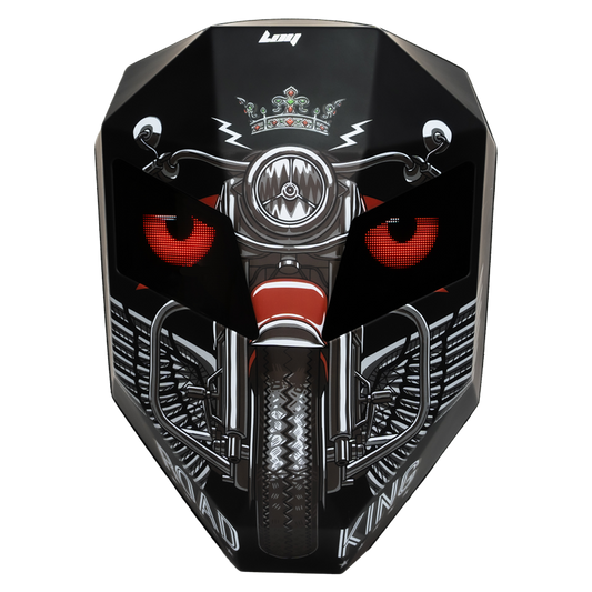 حقيبة ظهر عرض LED بتقنية نقل الماء لرجل الحديد كروني، حقيبة ظهر LED مطورة لرجل الحديد، حقيبة ظهر فارس بشاشة LED، حقيبة ظهر دراجة نارية، حقيبة سفر رائعة، حقيبة سكوتر -2