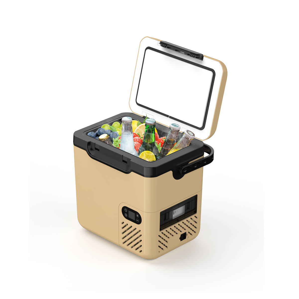 ثلاجة سيارة CRONY N20 بسعة 20 لتر، فريزر ضاغط للسيارة والشاحنة والعربة الترفيهية، DC12V 24V AC للاستخدام المنزلي -20℃ إلى 20℃ مبرد كهربائي للتخييم والسفر في الهواء الطلق، ثلاجة صغيرة