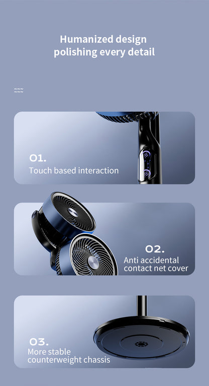 مروحة دائرية ذات رأسين DYMIROY LC-820