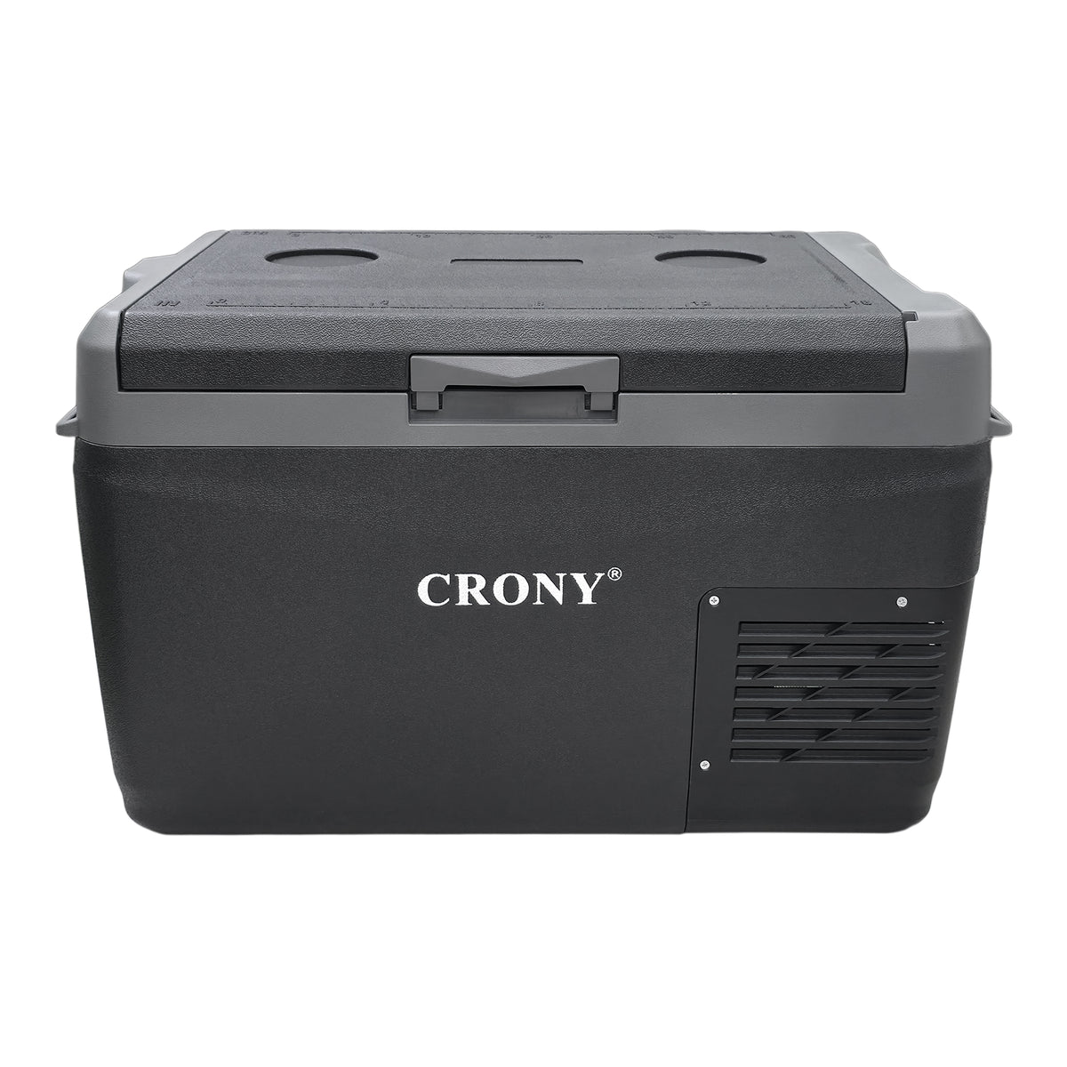 CRONY GC30 Portable Car Refrigerator 29L, 12V/24V DC & 100-220V AC Electric Cooler, -20°C to 20°C Temperature Range, LED Control Panel, Interior LED Light, Bottle Opener & Cup Holder, 1-Year Warranty