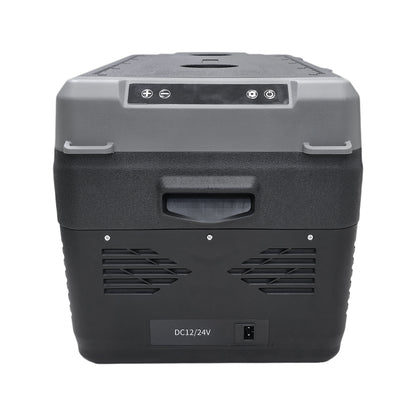 CRONY GC30 Portable Car Refrigerator 29L, 12V/24V DC & 100-220V AC Electric Cooler, -20°C to 20°C Temperature Range, LED Control Panel, Interior LED Light, Bottle Opener & Cup Holder, 1-Year Warranty