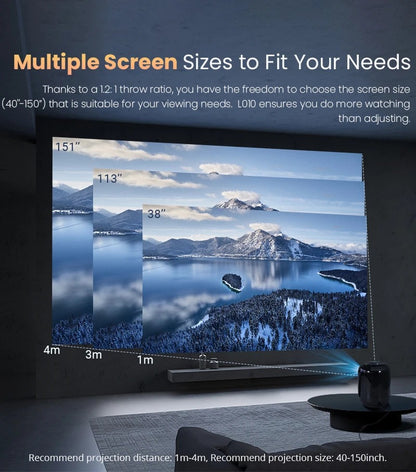 CRONY L010 LCD Smart Projector Android 11 WIFI Mini Portable 4K Full HD 1080p