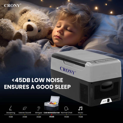 CRONY  22L Car Refrigerator Portable Mini 12V Car Refrigerator Cooler Compressor 22L Car Fridge Freezer