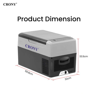 CRONY  22L Car Refrigerator Portable Mini 12V Car Refrigerator Cooler Compressor 22L Car Fridge Freezer