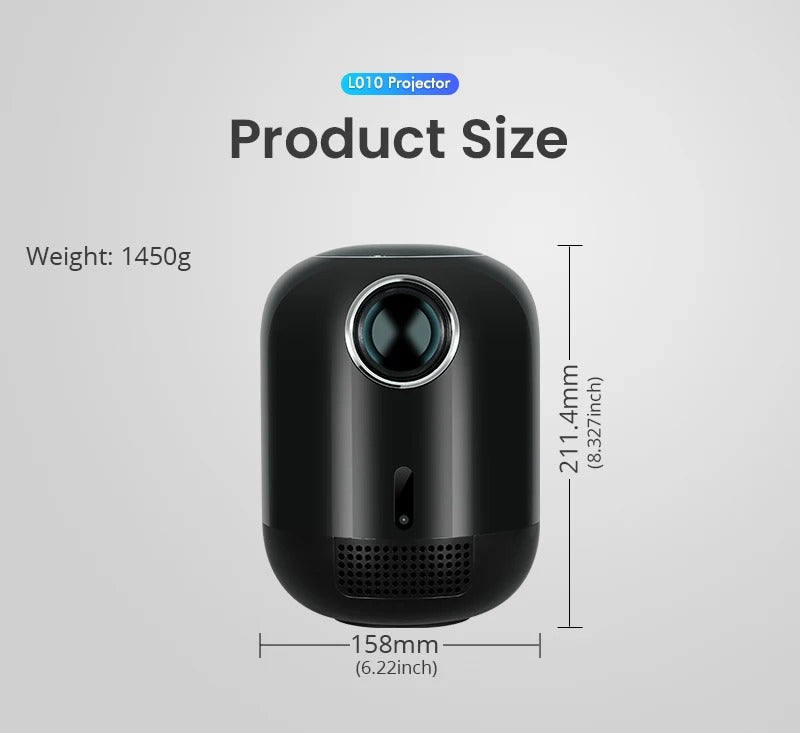 CRONY L010 LCD Smart Projector Android 11 WIFI Mini Portable 4K Full HD 1080p