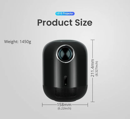 CRONY L010 LCD Smart Projector Android 11 WIFI Mini Portable 4K Full HD 1080p