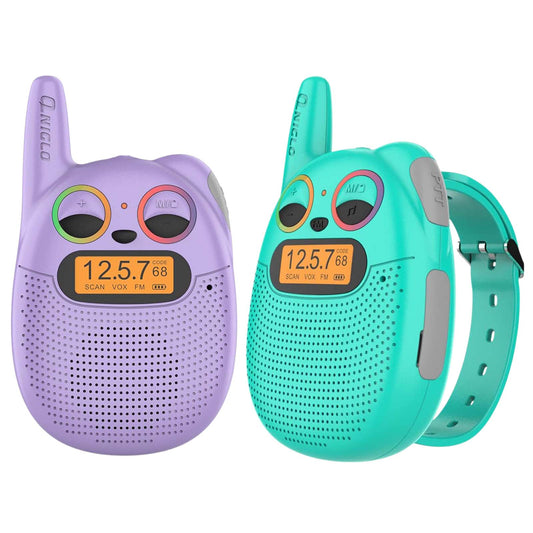 Crony The Q136 Mini Walkie Talkie is a compact and easy-to-use communication device designed for children