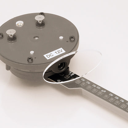 شاشة مروحة CRONY بحجم 32 سم مع غطاء حماية سداسي الجوانب ومروحة LED ثلاثية الأبعاد الهولوجرافية