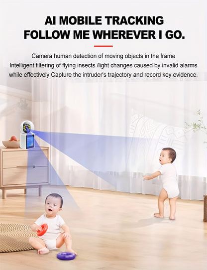 كروني IV-20 V360Pro تطبيق مكالمات فيديو 1080P كاميرا واي فاي عالية الدقة مكالمات فيديو بنقرة واحدة رؤية ليلية بالأشعة تحت الحمراء كاميرا مراقبة طفل بالفيديو