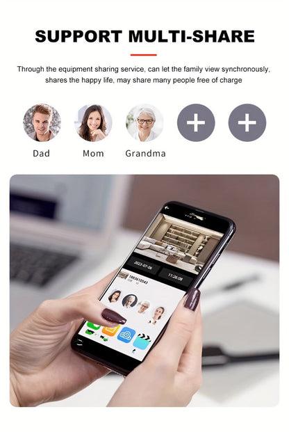 كروني IV-20 V360Pro تطبيق مكالمات فيديو 1080P كاميرا واي فاي عالية الدقة مكالمات فيديو بنقرة واحدة رؤية ليلية بالأشعة تحت الحمراء كاميرا مراقبة طفل بالفيديو