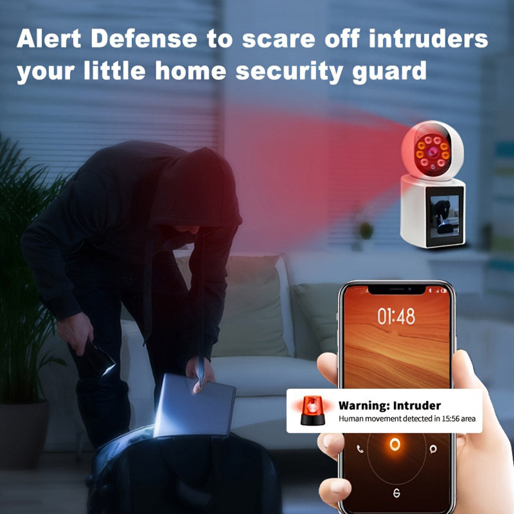 كروني IV-20 V360Pro تطبيق مكالمات فيديو 1080P كاميرا واي فاي عالية الدقة مكالمات فيديو بنقرة واحدة رؤية ليلية بالأشعة تحت الحمراء كاميرا مراقبة طفل بالفيديو