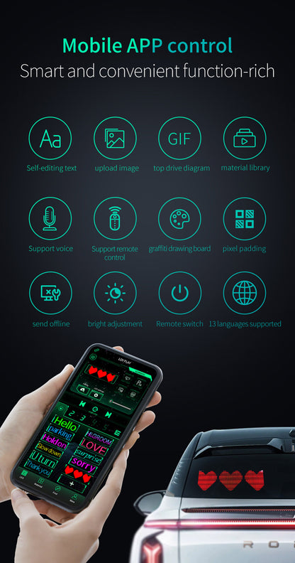 CRONY K6 35-11سم K7 500*110مم K12 120-600مم جهاز تحكم عن بعد للسيارة عرض دي آي واي لوحة عرض إعلانية LED