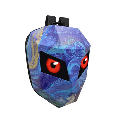 حقيبة ظهر LED الرجل الحديدي كروني ترقية حقيبة ظهر LED الرجل الحديدي شاشة فارس حقيبة دراجة نارية حقيبة سفر رائعة حقيبة سكوتر