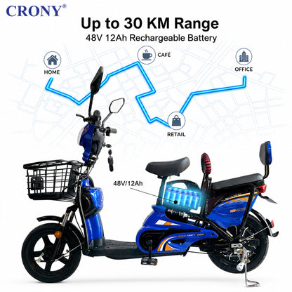 دراجة كهربائية CRONY W6 بعجلات 14 بوصة سكوتر كهربائي