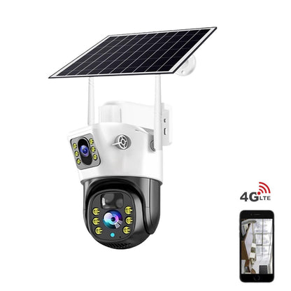 كاميرا شمسية CRONY VCS09 4G WIFI كاميرات أمان خارجية كاميرات خارجية لاسلكية بدقة 4MP/8MP عالية الوضوح كاميرا PTZ شمسية IP مزودة ببطارية مدمجة كاميرات مراقبة فيديو