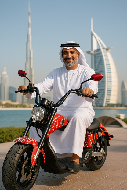 كروني نيو X1 هارلي سيارة كهربائية مع مكبر صوت بلوتوث سكوتر كهربائي تعليق أمامي وخلفي