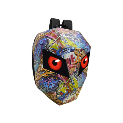 حقيبة ظهر LED الرجل الحديدي كروني ترقية حقيبة ظهر LED الرجل الحديدي شاشة فارس حقيبة دراجة نارية حقيبة سفر رائعة حقيبة سكوتر