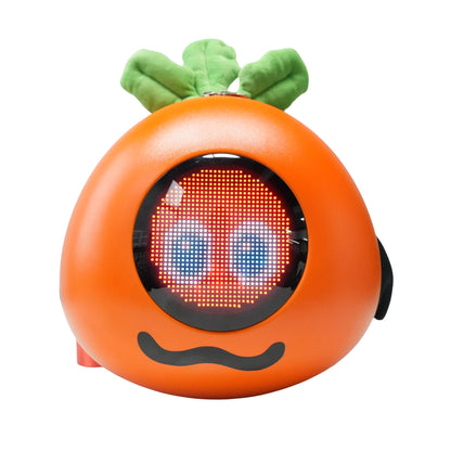 حقيبة ظهر CRONY Carrot LED ذكية لعرض البكسل الفني حقيبة ظهر قابلة للبرمجة عبر البلوتوث مع شاشة LED بحجم 32x32 عرض نصوص ورسوم متحركة مخصصة للسفر والمدرسة والتنقل هدايا تقنية