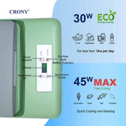 ثلاجة سيارة CRONY 9L-C9 ضاغط جمال ثلاجة صغيرة مستحضرات التجميل العناية بالبشرة صندوق تبريد متنقل