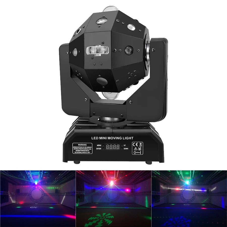 CRONY 24PCS 4in1 Moving Head Light Beam Strobe Effect Led Moving Head DMX  DJ Disco Rotating Magic Ball Lights RGBW