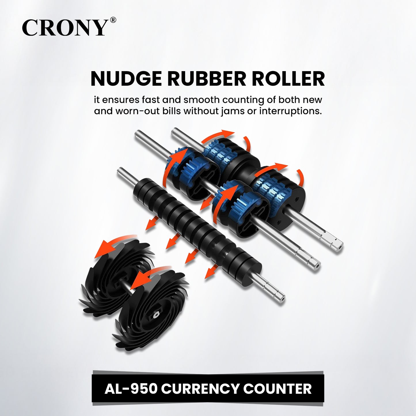 جهاز التحقق من الأوراق النقدية CRONY AL-950 لفرز النقود متعددة العملات وجهاز عد وفرز النقود المحمولة