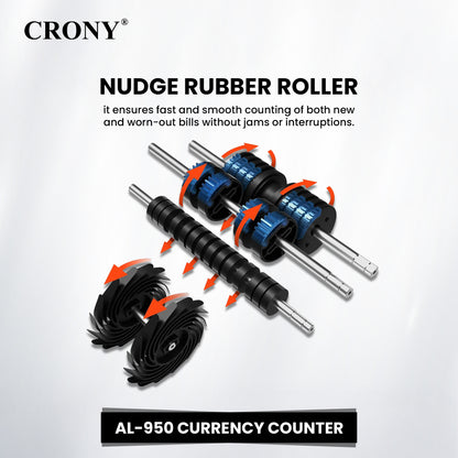 جهاز التحقق من الأوراق النقدية CRONY AL-950 لفرز النقود متعددة العملات وجهاز عد وفرز النقود المحمولة