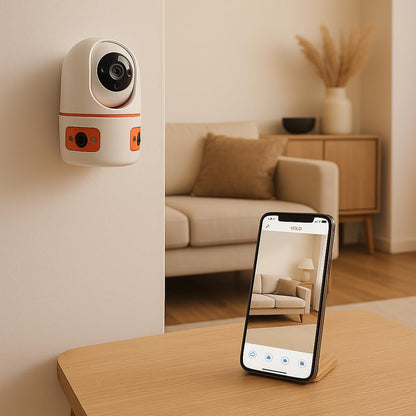 CRONY JF3M Wireless Security Camera Triple Lens PTZ WiFi Indoor Outdoor Home Surveillance 6MP Night Vision Motion Detection