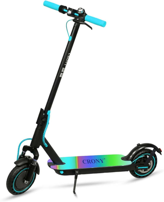 سكوتر كهربائي قابل للطي CRONY M365 مع تعليق أمامي وأضواء LED ملونة على السطح 7 ألوان للبالغين والأطفال