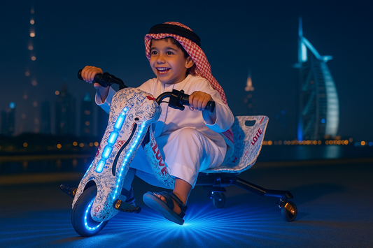 CRONY XSD0071 Electric Drift Car for Kids Ride On Toy Three Wheel Electric Scooter