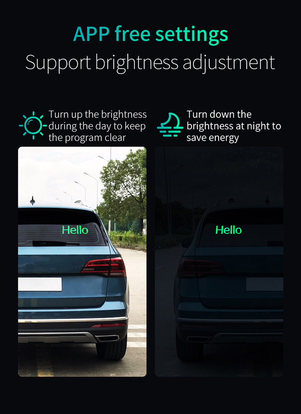 CRONY K6 35-11سم K7 500*110مم K12 120-600مم جهاز تحكم عن بعد للسيارة عرض دي آي واي لوحة عرض إعلانية LED