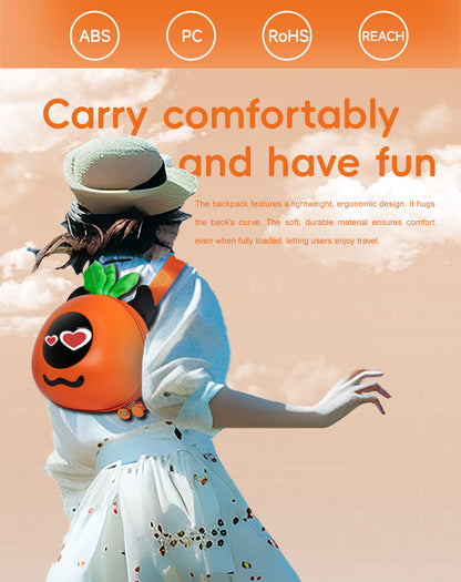 حقيبة ظهر CRONY Carrot LED ذكية لعرض البكسل الفني حقيبة ظهر قابلة للبرمجة عبر البلوتوث مع شاشة LED بحجم 32x32 عرض نصوص ورسوم متحركة مخصصة للسفر والمدرسة والتنقل هدايا تقنية