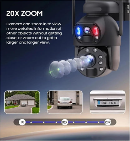 كاميرا بطارية شمسية منخفضة الطاقة CRONY ST-598-8M-20X-4G