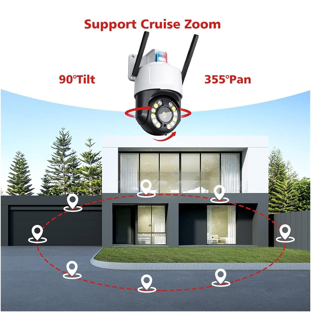 آلات كرة CRONY 4G 10X كاميرا آلات كرة واي فاي كاميرا تكبير بصري HD 1080P 5MP كاميرا مراقبة PTZ IP